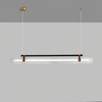Adjustable LED Acrylic Linear Chandelier Pendant Light