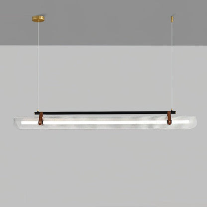 Adjustable LED Acrylic Linear Chandelier Pendant Light