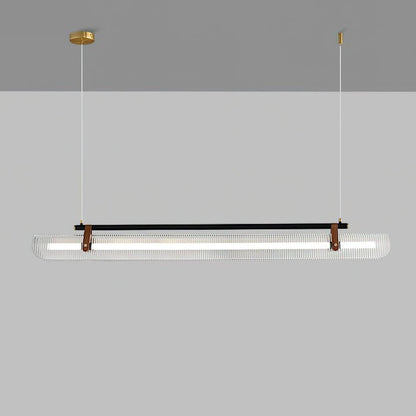 Adjustable LED Acrylic Linear Chandelier Pendant Light