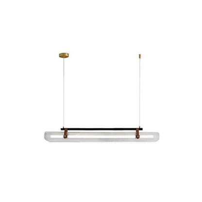 Adjustable LED Acrylic Linear Chandelier Pendant Light