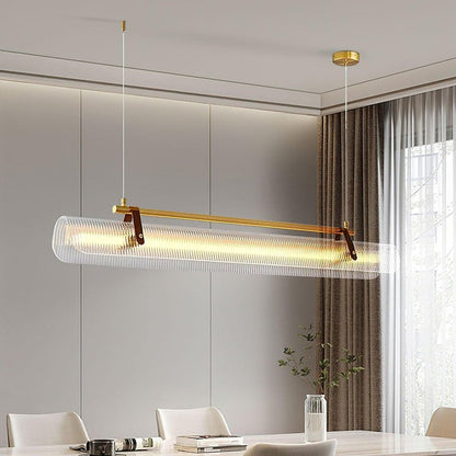 Adjustable LED Acrylic Linear Chandelier Pendant Light