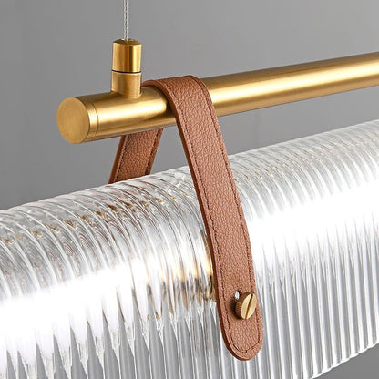 Adjustable LED Acrylic Linear Chandelier Pendant Light