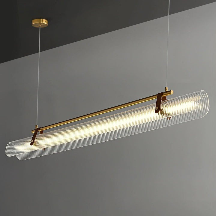 Adjustable LED Acrylic Linear Chandelier Pendant Light
