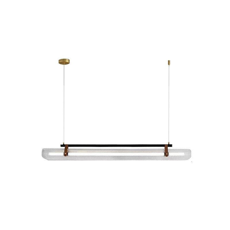 Adjustable LED Acrylic Linear Chandelier Pendant Light