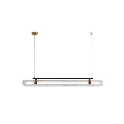 Adjustable LED Acrylic Linear Chandelier Pendant Light