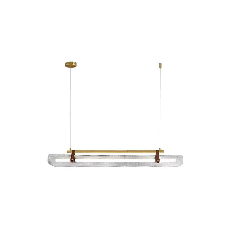 Adjustable LED Acrylic Linear Chandelier Pendant Light