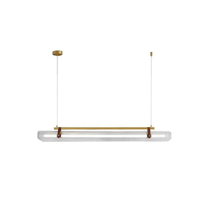Adjustable LED Acrylic Linear Chandelier Pendant Light