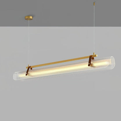 Adjustable LED Acrylic Linear Chandelier Pendant Light