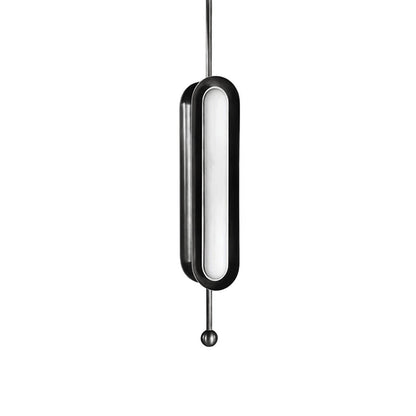 Adjustable LED Capsule Chandelier in Gold with Frosted Glass