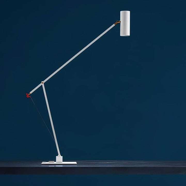 Adjustable LED Table Lamp with Colorful Sculptural Accent