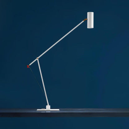 Adjustable LED Table Lamp with Colorful Sculptural Accent