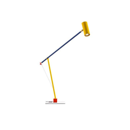 Adjustable LED Table Lamp with Colorful Sculptural Accent