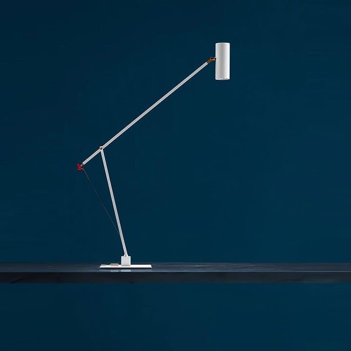 Adjustable LED Table Lamp with Colorful Sculptural Accent