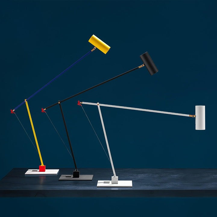 Adjustable LED Table Lamp with Colorful Sculptural Accent