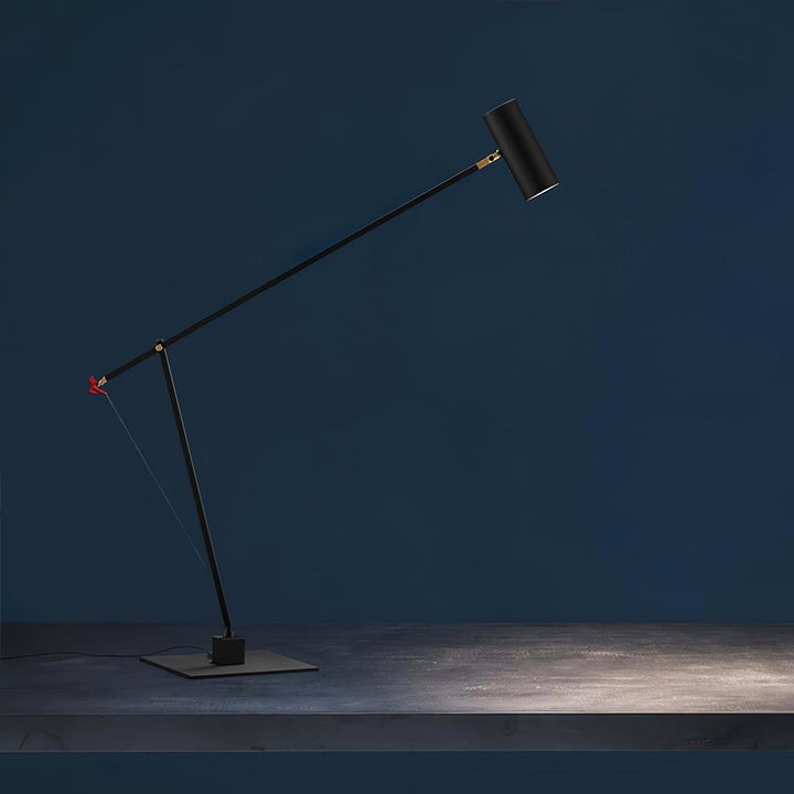 Adjustable LED Table Lamp with Colorful Sculptural Accent