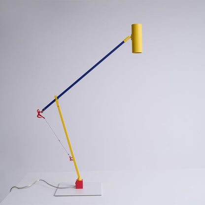 Adjustable LED Table Lamp with Colorful Sculptural Accent