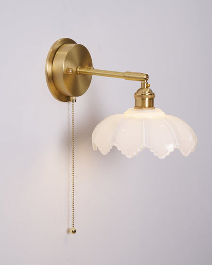 Adjustable Lotus Flower Wall Light Fixture