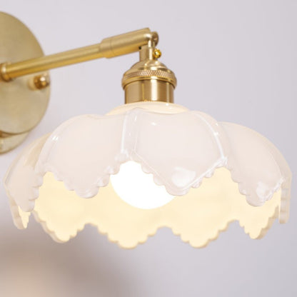 Adjustable Lotus Flower Wall Light Fixture
