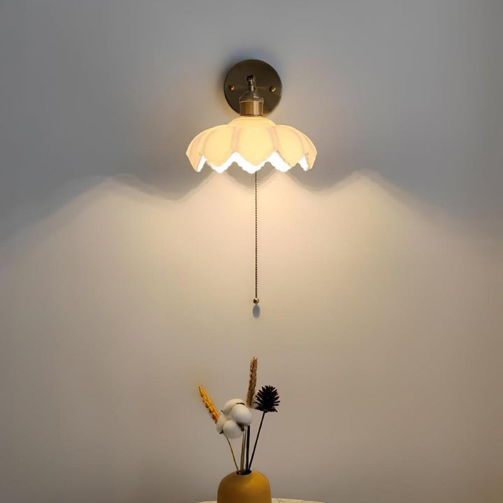 Adjustable Lotus Flower Wall Light Fixture