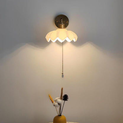 Adjustable Lotus Flower Wall Light Fixture
