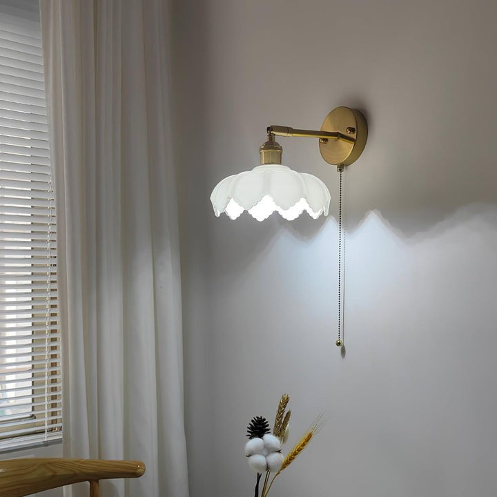 Adjustable Lotus Flower Wall Light Fixture