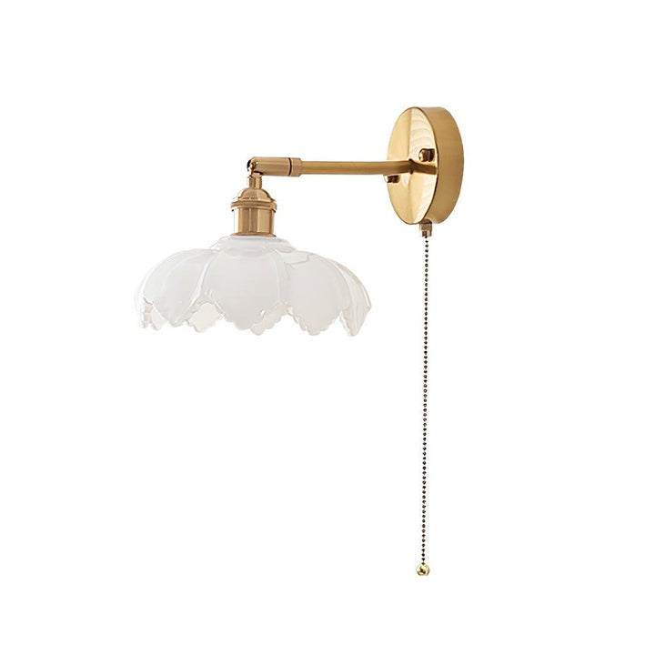 Adjustable Lotus Flower Wall Light Fixture