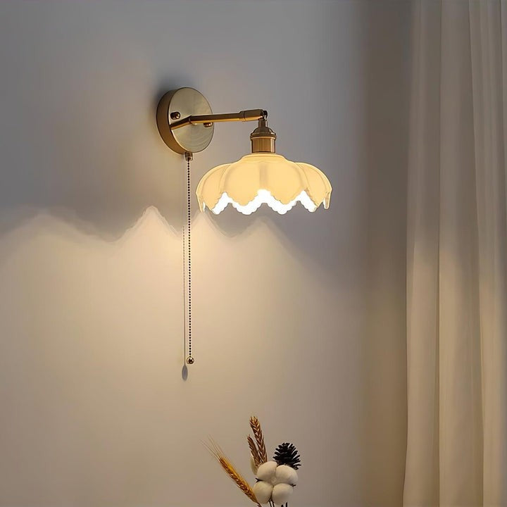 Adjustable Lotus Flower Wall Light Fixture