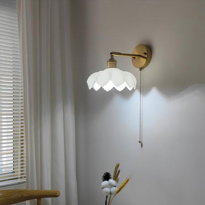 Adjustable Lotus Flower Wall Light Fixture