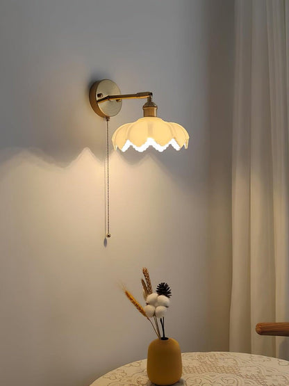Adjustable Lotus Flower Wall Light Fixture