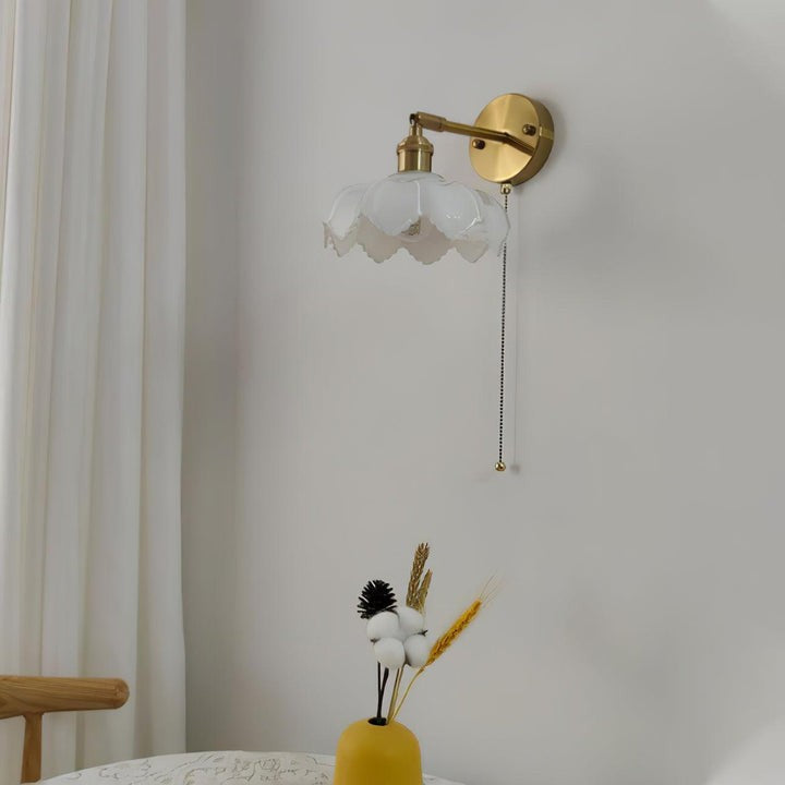 Adjustable Lotus Flower Wall Light Fixture
