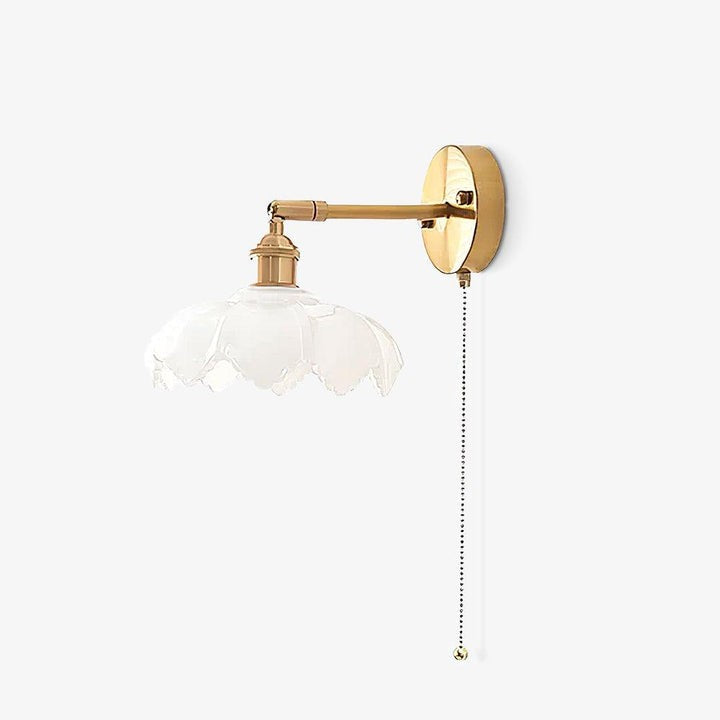 Adjustable Lotus Flower Wall Light Fixture