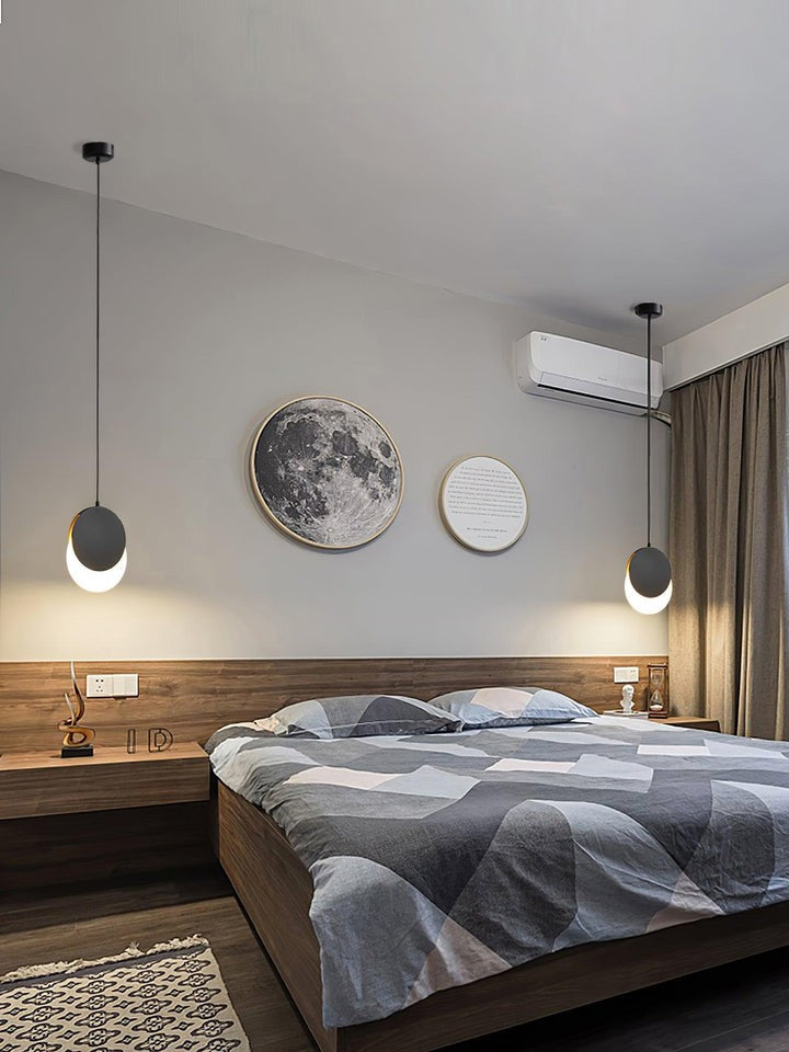 Adjustable Lunar Eclipse LED Pendant Lamp