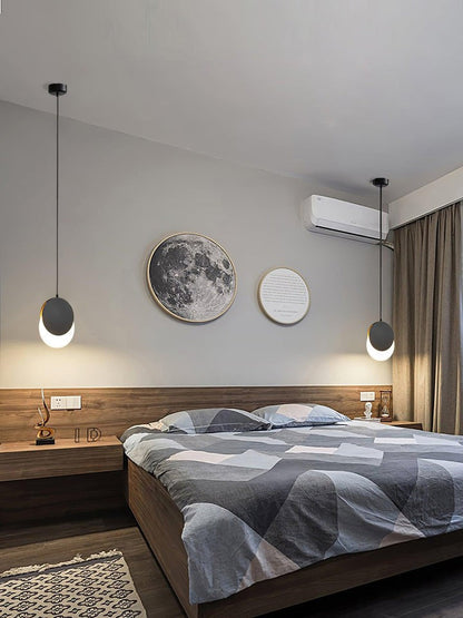 Adjustable Lunar Eclipse LED Pendant Lamp