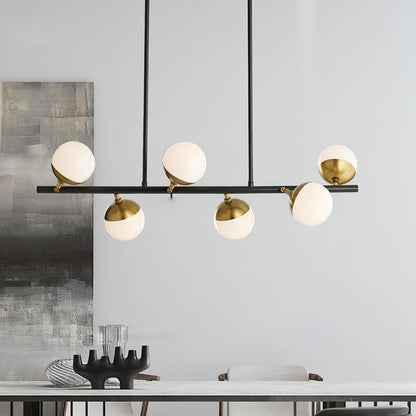 Adjustable Metal & Glass LED Ceiling Chandelier (8 or 12 Lights)