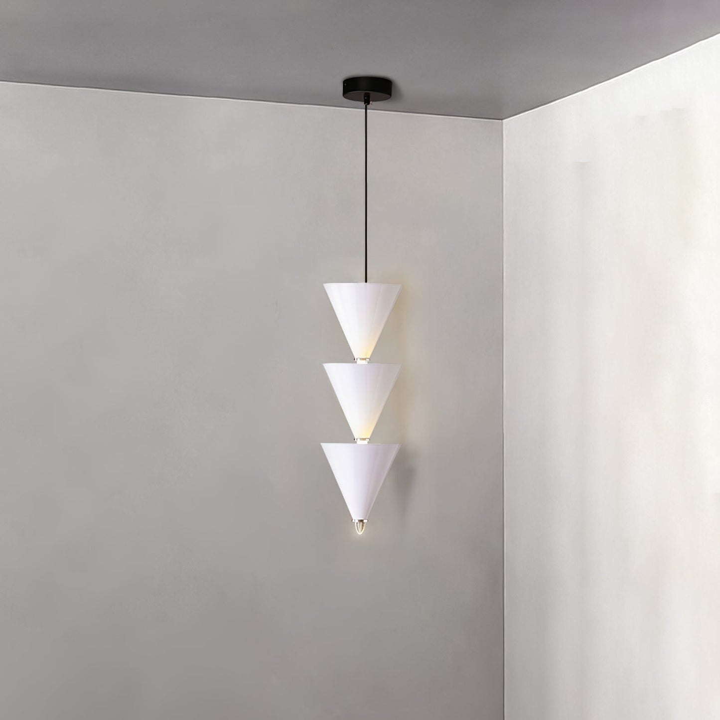 Adjustable Multi-Head LED Cone Pendant Light