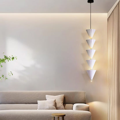 Adjustable Multi-Head LED Cone Pendant Light
