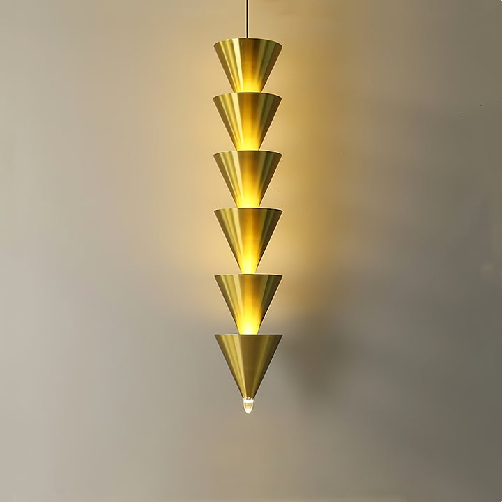 Adjustable Multi-Head LED Cone Pendant Light
