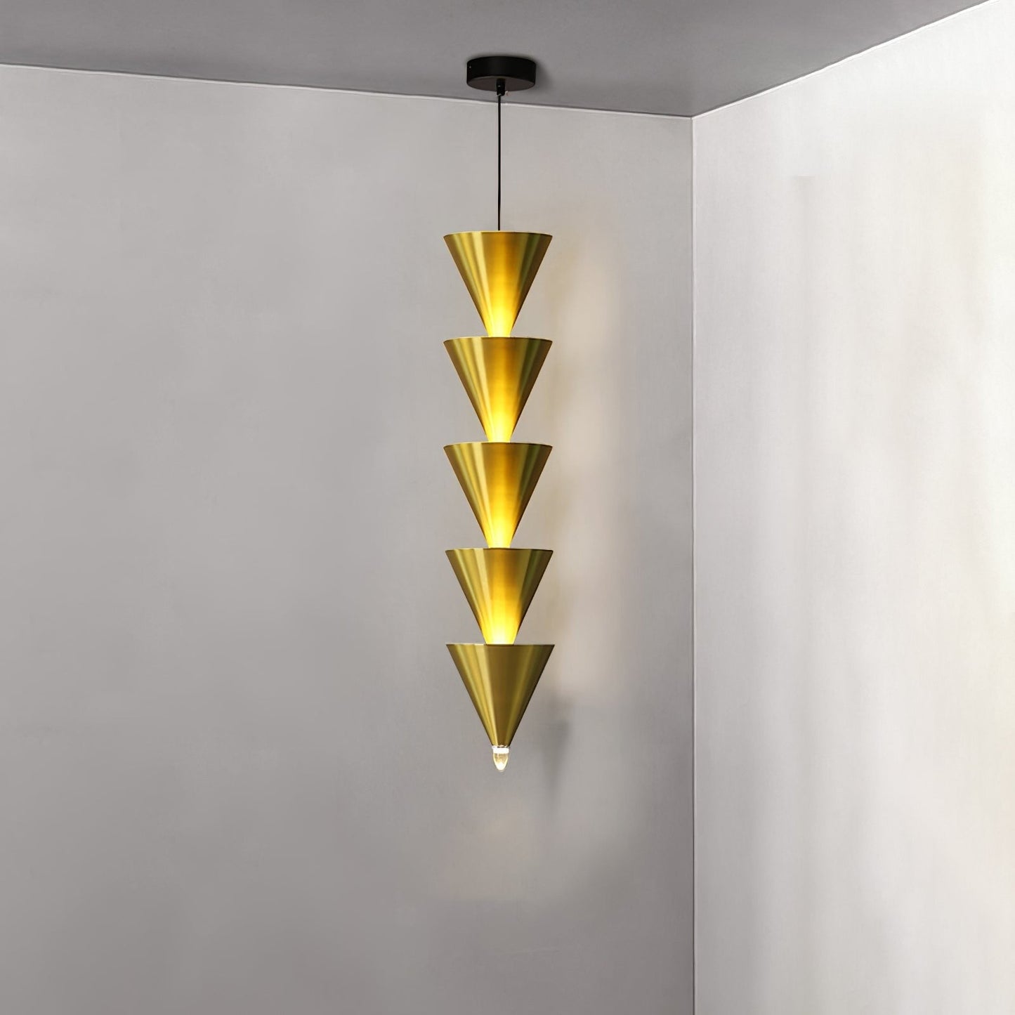 Adjustable Multi-Head LED Cone Pendant Light