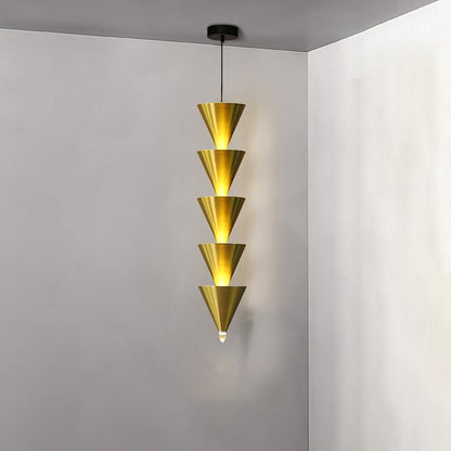 Adjustable Multi-Head LED Cone Pendant Light