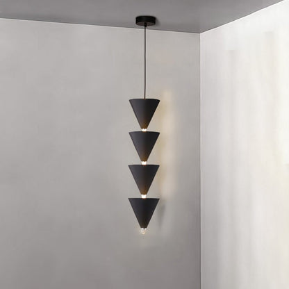 Adjustable Multi-Head LED Cone Pendant Light