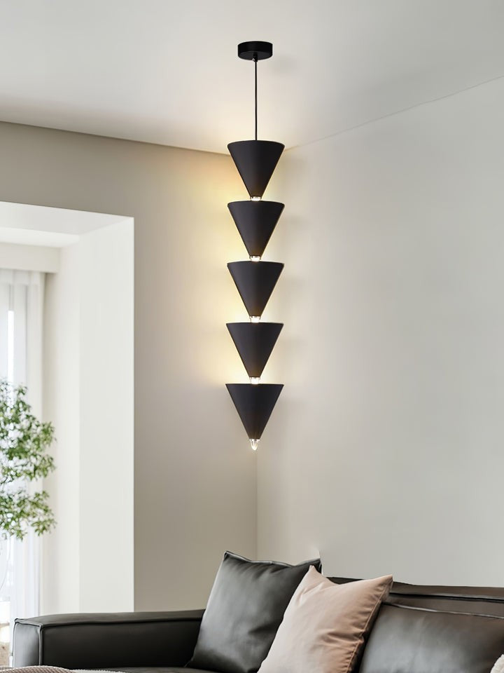 Adjustable Multi-Head LED Cone Pendant Light