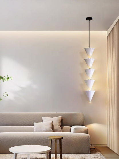 Adjustable Multi-Head LED Cone Pendant Light