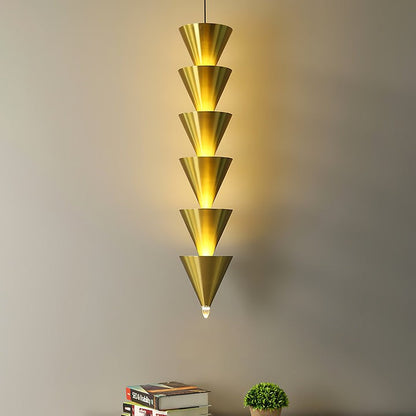 Adjustable Multi-Head LED Cone Pendant Light