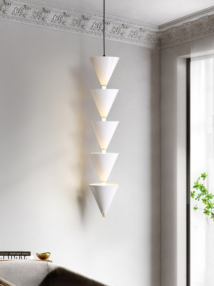 Adjustable Multi-Head LED Cone Pendant Light