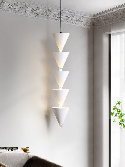 Adjustable Multi-Head LED Cone Pendant Light