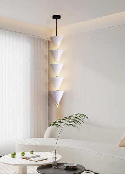 Adjustable Multi-Head LED Cone Pendant Light