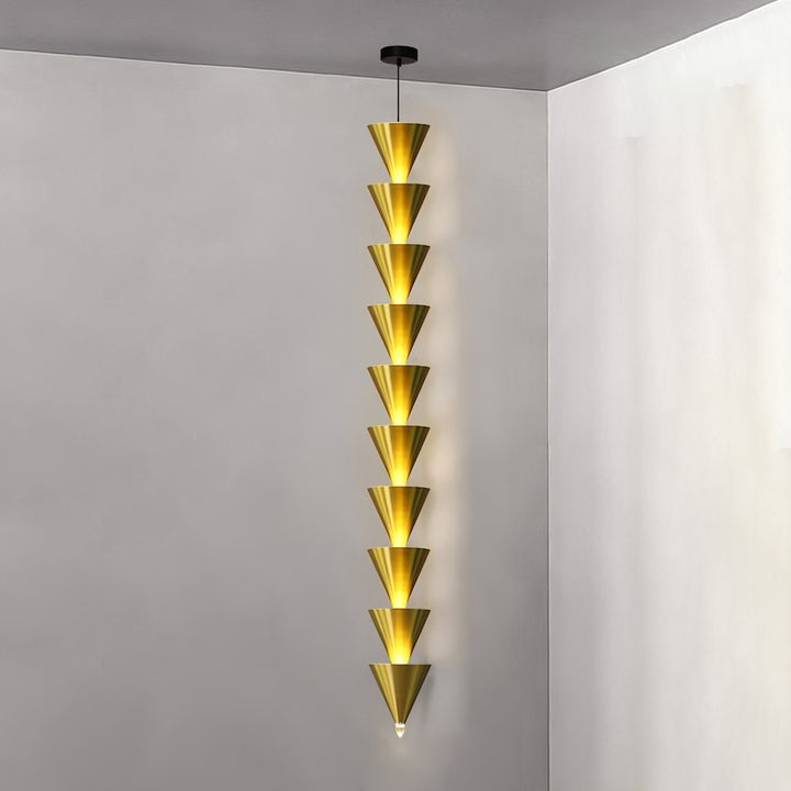 Adjustable Multi-Head LED Cone Pendant Light