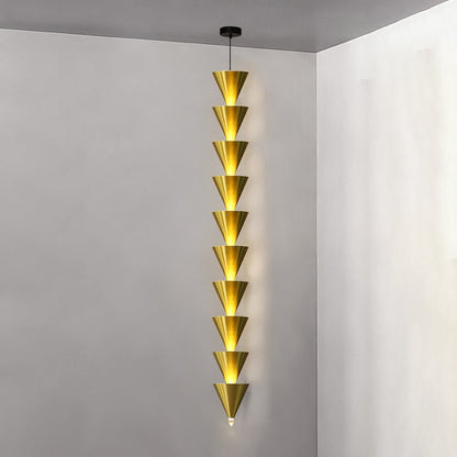 Adjustable Multi-Head LED Cone Pendant Light