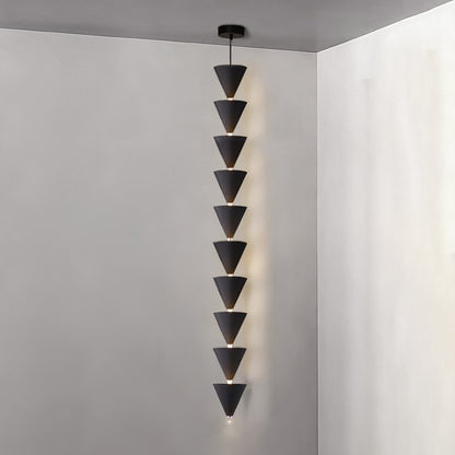 Adjustable Multi-Head LED Cone Pendant Light