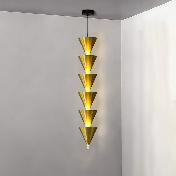 Adjustable Multi-Head LED Cone Pendant Light